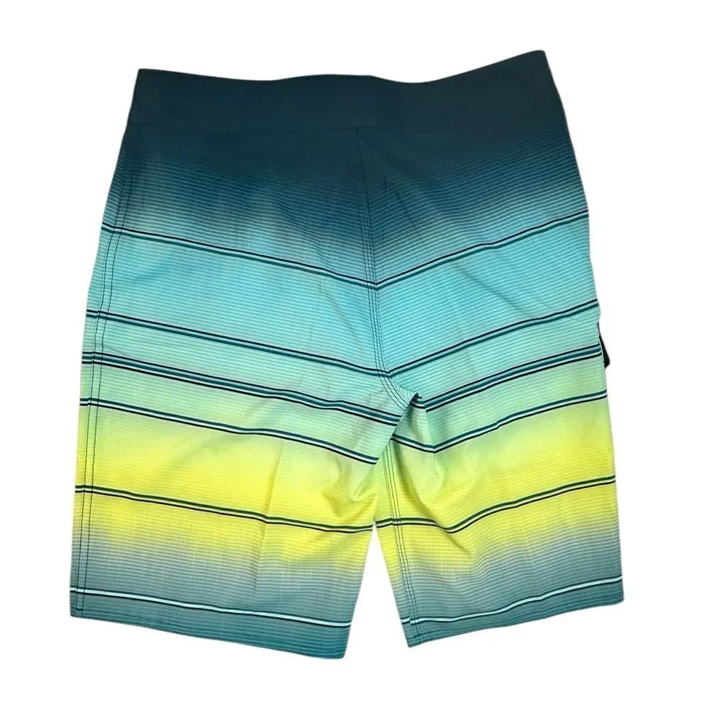 NWT Billabong Youth Boys Recycler All Day Pro Board Shorts Blue/Yellow - Size 26